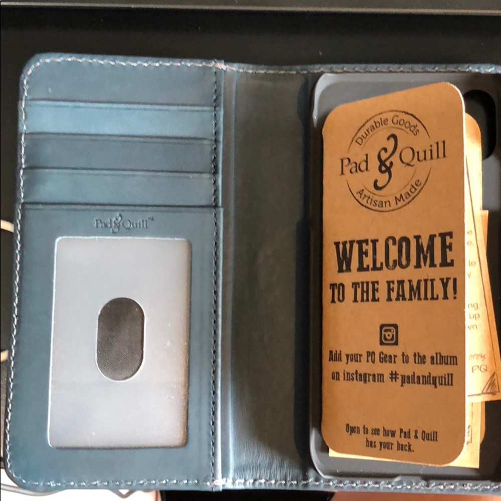 New Pad & Quill iPhone X case. All leather